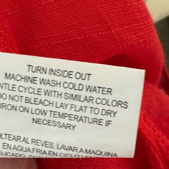 Figueroa and Flower Red Embroidered Size Medium Relaxed Blouse - Picture 7 of 7